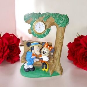 Vintage Walt Disney Verichron Clock - Mickey & Minnie Mouse